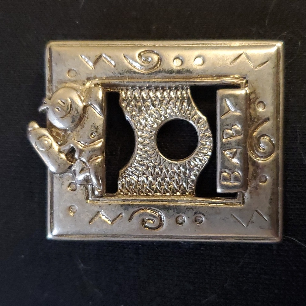Silver Brooch Pin